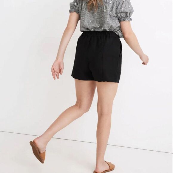 Madewell Linen-Blend Easy Pull-On Shorts Size XS - Picture 4 of 12